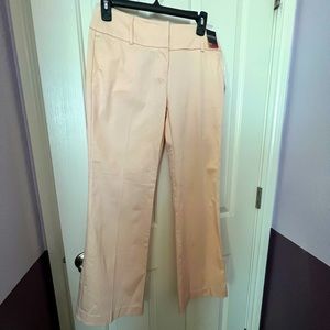 NWT,New York & Company pants, straight leg style, pastel peachy color.